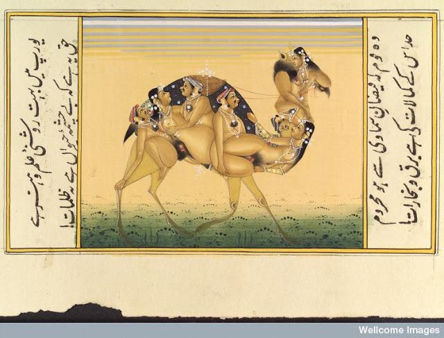 A camel body is composed of copulating people - 19th Century