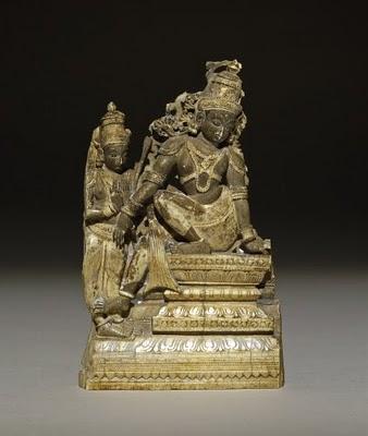 Ivory relief of Rama and Lakshmana. Vaishnava, India. 16th century AD