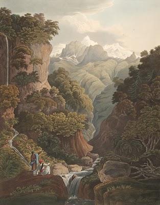 Jumnotree, the source of the River Jumna by James Baillie Fraser - 1820