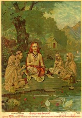 Shrimadguru Adi Shankaracharya by Raja Ravi Varma